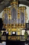 Organ built by Remy Mahler in the cathedral Saint-Etienne-de-Baïgorry, France.